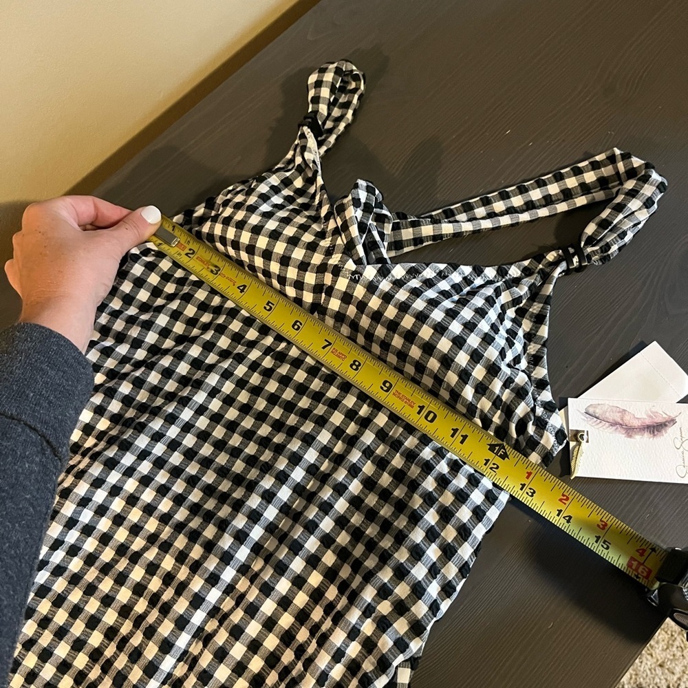 Jessica Simpson Countryside Checkered One Piece Swimsuit NEW - Picture 7 of 9